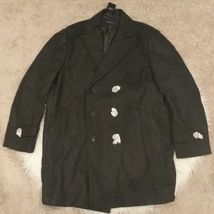 Men's Braveman Long Coat Wool Blend Size XXL